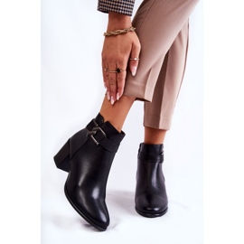 Women's ankle boots made of ecological leather.Black 1