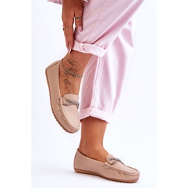 Moccasins Model This Moment N22-863 Beige - Step in style 1
