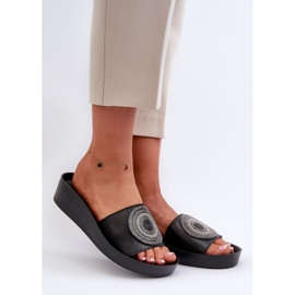 S. BARSKI S.Barski Black women's flip-flops 1