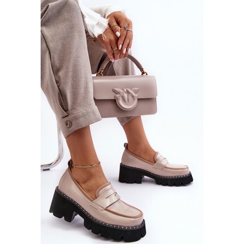 Moccasins Model Da MR870-32 Beige - Step in style 1