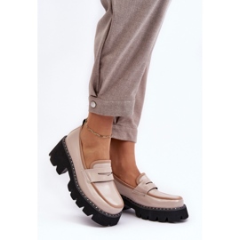Moccasins Model Da MR870-32 Beige - Step in style 2