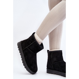 Black suede snow boots 2