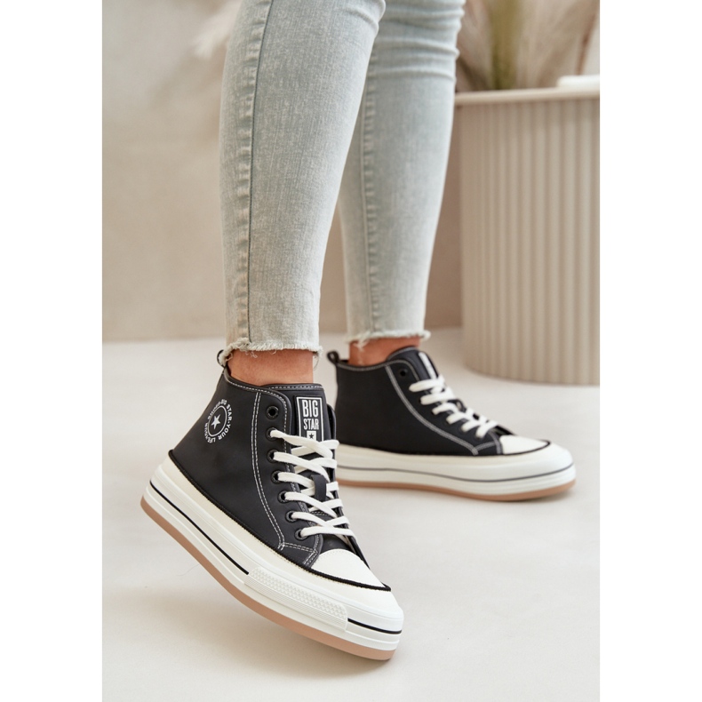 Big Star Black leather sneakers 1 Big Star Black leather sneakers 1