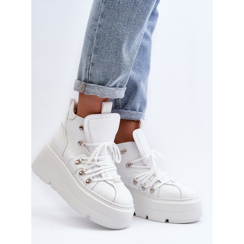 Zazoo White Sports Shoes with a Massive Bottom 1 Zazoo White Sports Shoes with a Massive Bottom 1