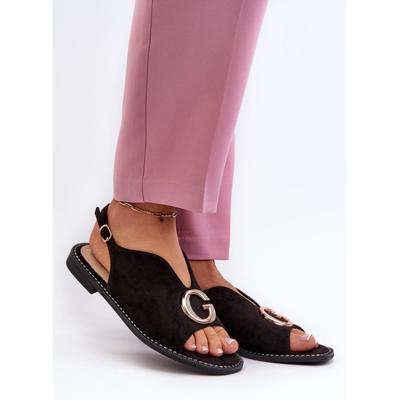 S. BARSKI Elegant women's sandals by S.Barski black 1