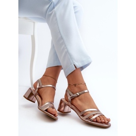 Sergio Leone Lovely women's sandals made of eco leather pink 1 Sergio Leone Lovely women's sandals made of eco leather pink 1