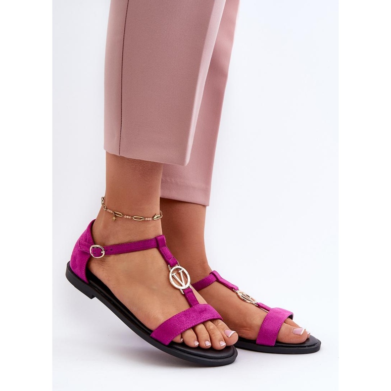 Sandals Model Vinceza Fuchsia pink 1