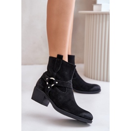 Suede boots Model Zazoo Black 1