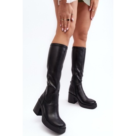 Model Da SN622-10 Black boots - Step in style 1