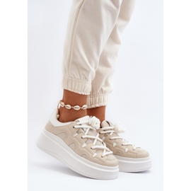 Sports Shoes Model Vinali 55-22 Beige - Step in style 1
