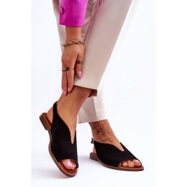 Sandals Model Lewski Shoes 3220/X Black Suede - Step in style 1