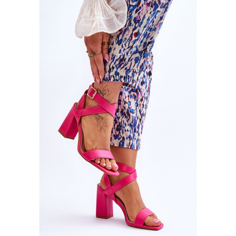 Sandals Model H8-330 Fuchsia pink 2