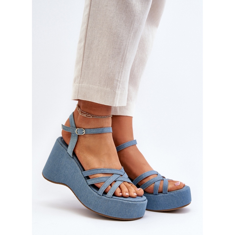 Sandals Model FF-20 Blue 1