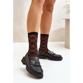 Black Fringed Moccasins 1