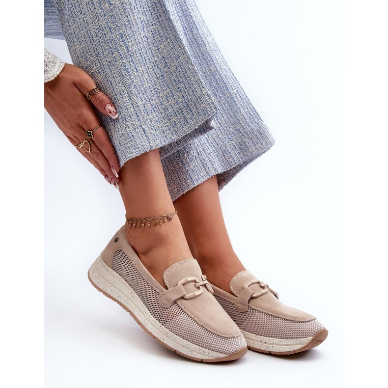Beige Sports Moccasins 2 Beige Sports Moccasins 2