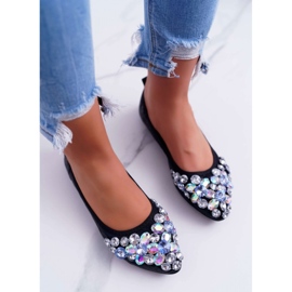 Ballet flats Model Crystal C87 Black 1