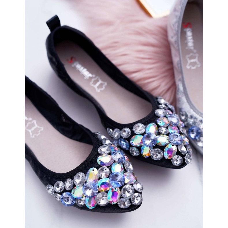 Ballet flats Model Crystal C87 Black 2