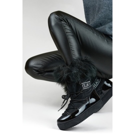 Snow boots with fur Model 5705-1B, black 2