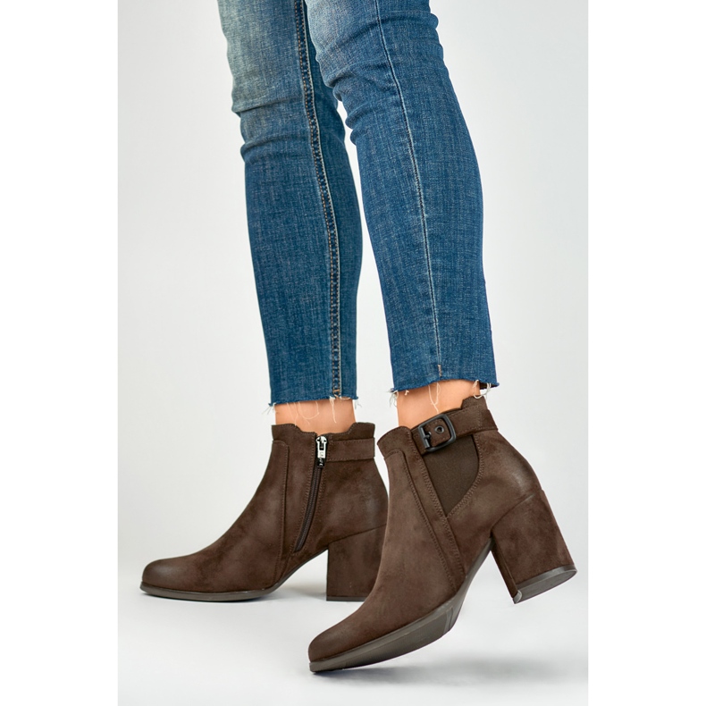 Women's Boots Insulated with Fur 260034BR-SU brown 2