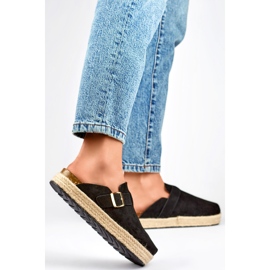 DM802B Women's Closed Flip Flops, black 1