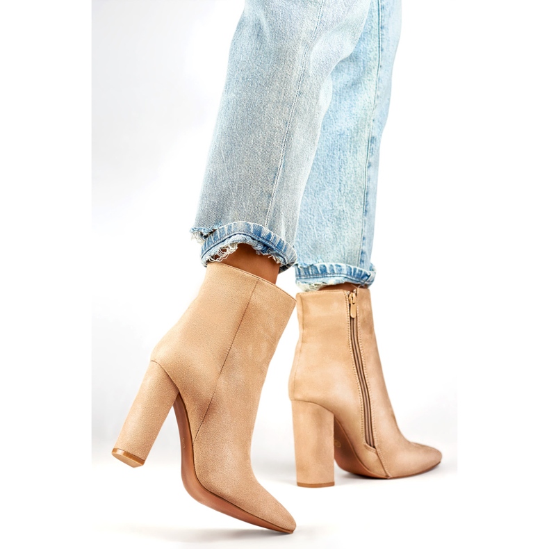 Women's Uninsulated Boots D7959KH, beige 1