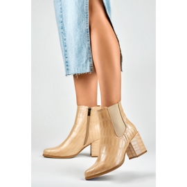 Women's Boots Lined with Fur 260038BE-XC, beige 2