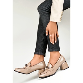 Women's Shoes with Chain GD-FL470BE, beige 1 Women's Shoes with Chain GD-FL470BE, beige 1