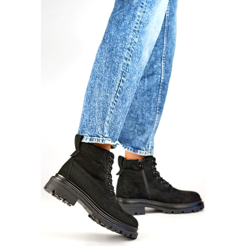 Women's Fur-Insulated Trappers A5201B, black 1