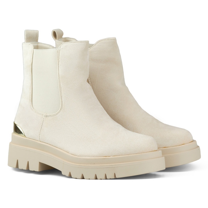 Women's Insulated Chelsea Boots XJ-351BE, beige 1 Women's Insulated Chelsea Boots XJ-351BE, beige 1