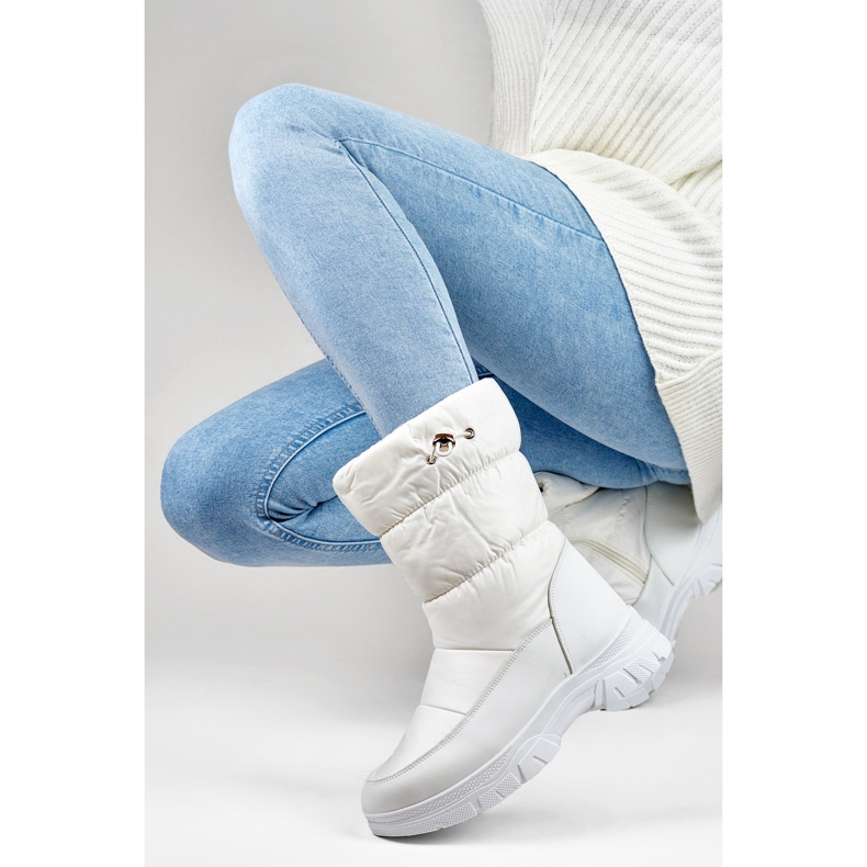 Women's Fur-Lined Snow Boots 3537W white 1 Women's Fur-Lined Snow Boots 3537W white 1