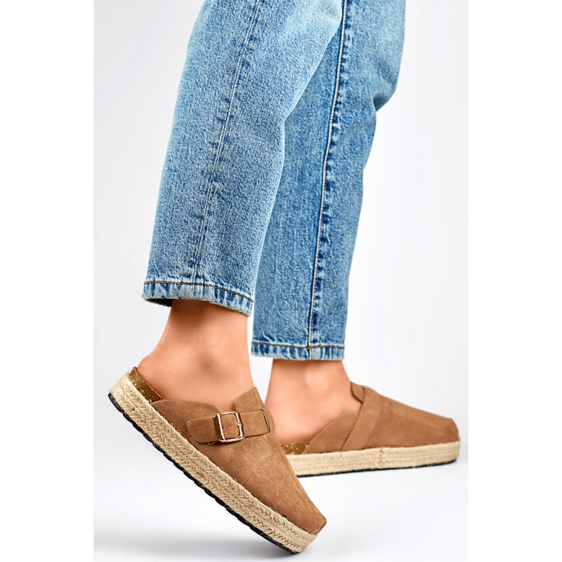 Women's slides DM802KH light brown 1