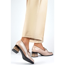 Women's Pumps with Decoration GD-FL477D.BE beige 2