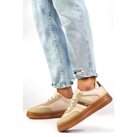 Women's Sports Shoes A185BE, beige 1