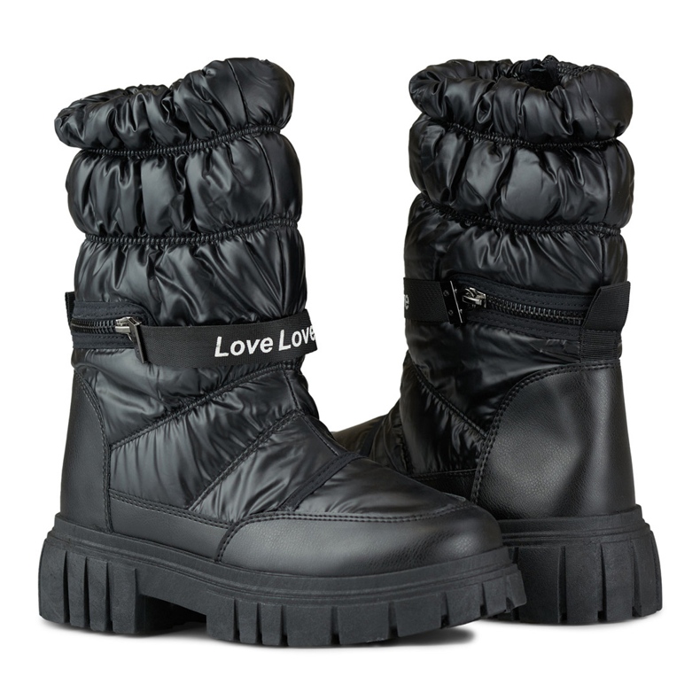 Women's Fur-Lined Snow Boots OH-29B, black 2