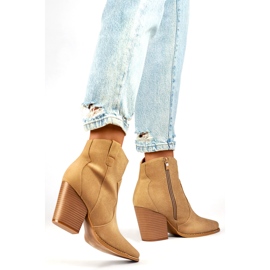 Women's Boots Lined with Fur A5618-8BE, beige 1