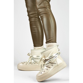 Snow boots Model 5754-4BE Beige - PRIMO 1