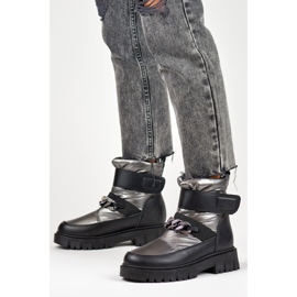 Snow boots Model JH-5SI SIlver 1