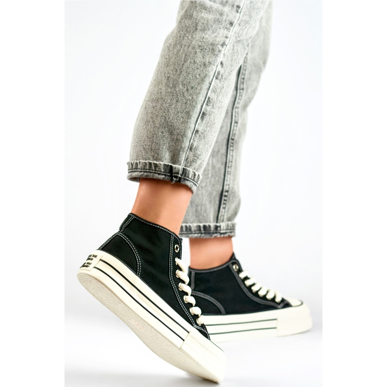 Platform sneakers BL507B, black 1