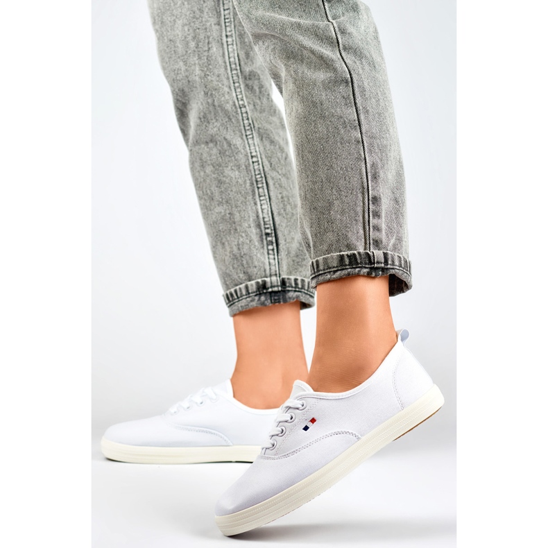 Women's Low Sneakers HB-6W White 2 Women's Low Sneakers HB-6W White 2