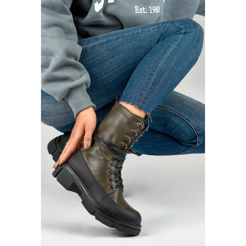 Workers Model Garlin JH21-31GR Black/Green - PRIMO 1