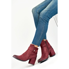 Boots Model Blaise 260041WI-SU Bordeaux Suede - PRIMO red 1