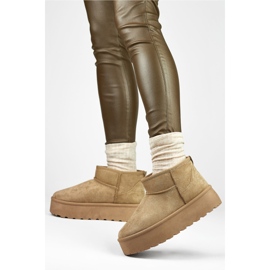 Women's snow boots TL242-KH, beige 1