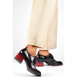 Women's shoes GD-FL439-B Patent leather black 1