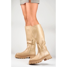 Model 888-66A-BE Beige boots - PRIMO 2