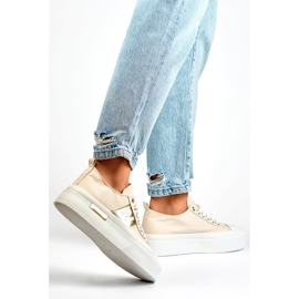 Women's Sneakers on the LY100BE Platform beige 1