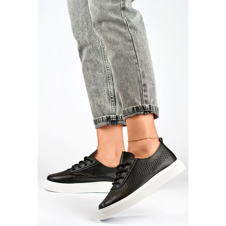 Model 777-1B Black sneakers - PRIMO 1 Model 777-1B Black sneakers - PRIMO 1