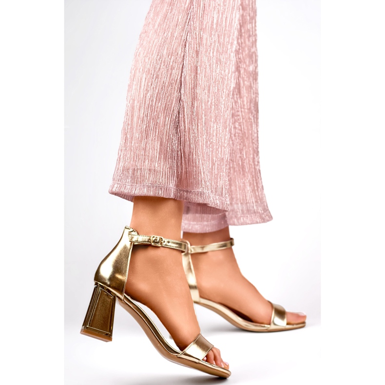 Women's sandals 0696GO gold yellow 1