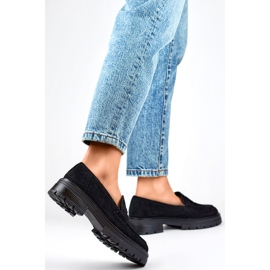 Women's black shoes YL197 1