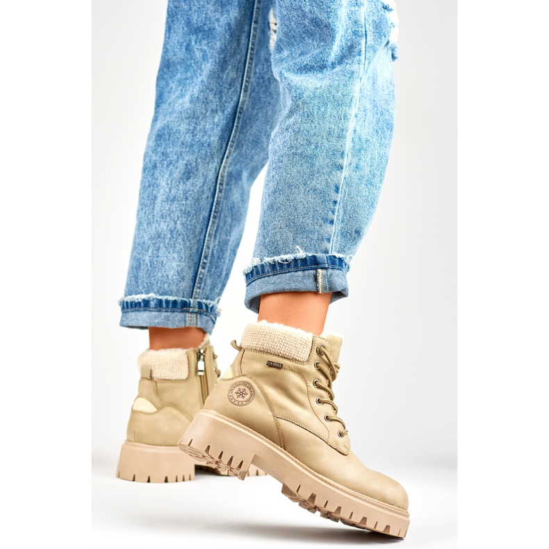 Women's Insulated Boots GD-TL53BE beige 2