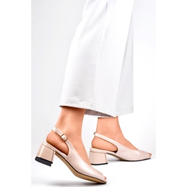 Women's pumps GD-FL1395L.BE beige 1